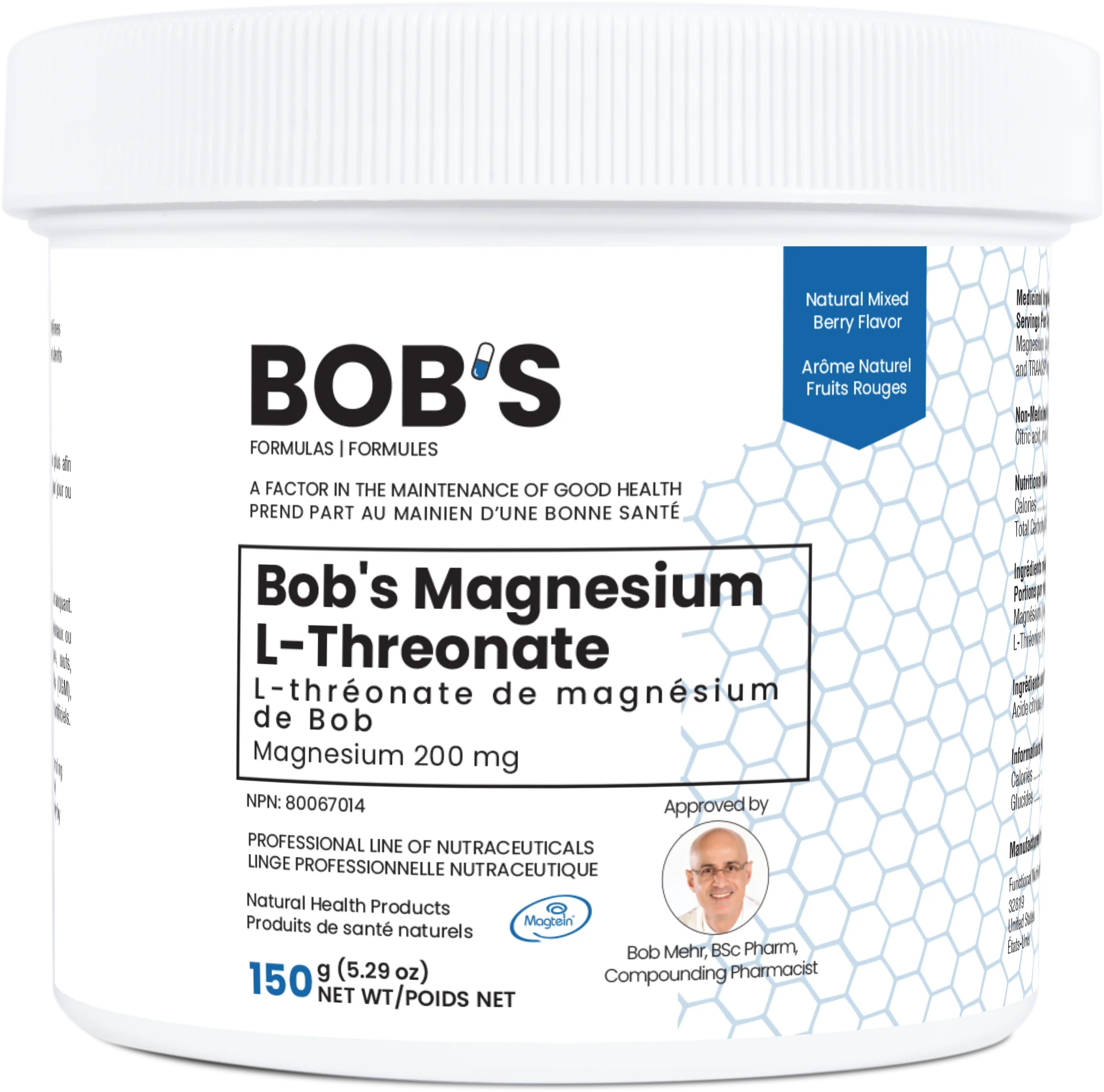 Bob's Formulas Inc Magnesium L-Threonate