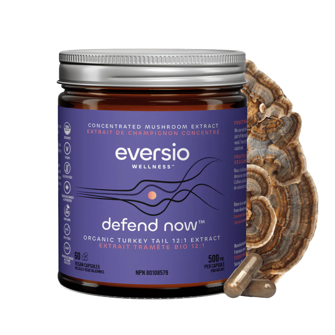 Eversio DEFEND 12:1 Turkey Tail Mushroom Extract
