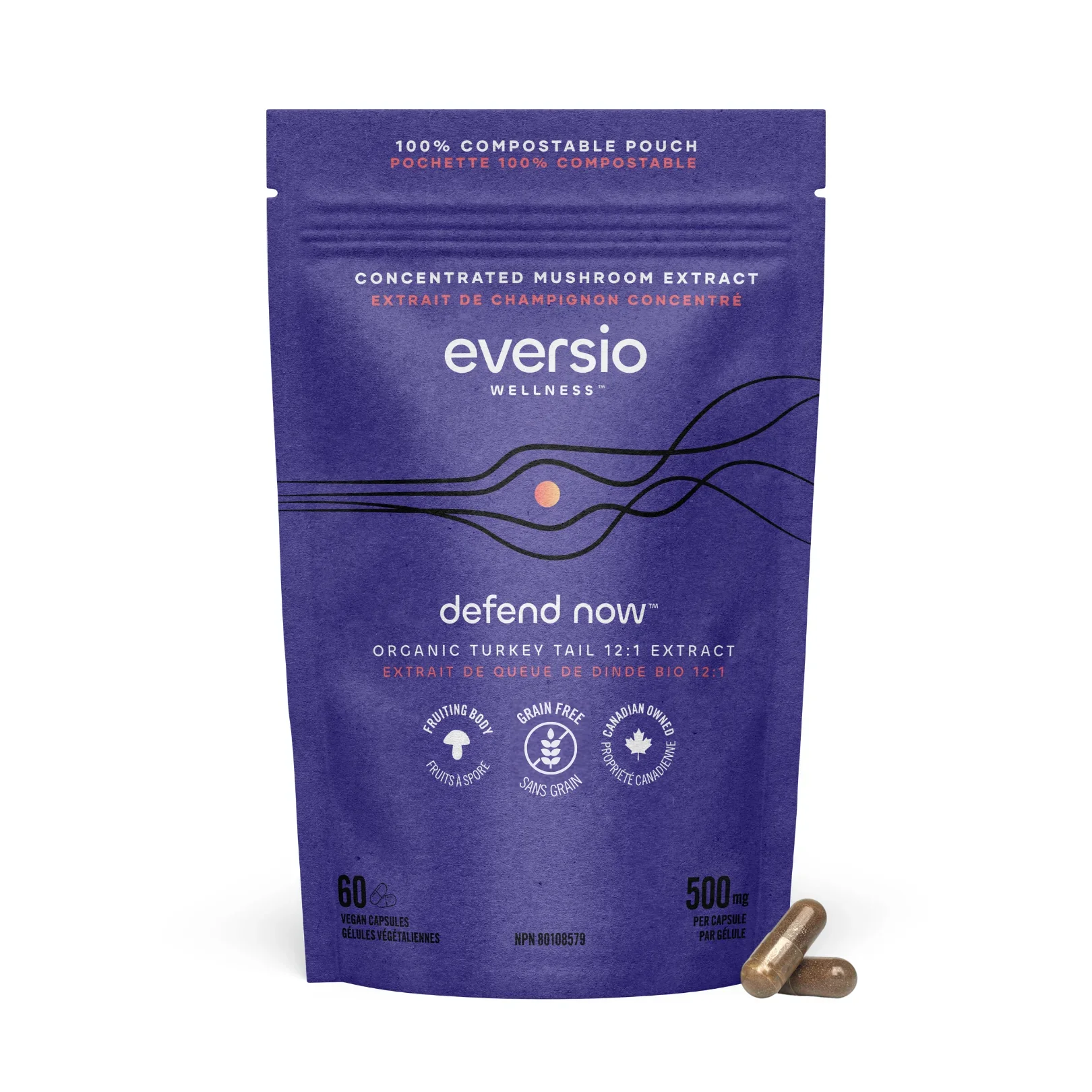 Eversio DEFEND 12:1 Turkey Tail Mushroom Extract - Image 2