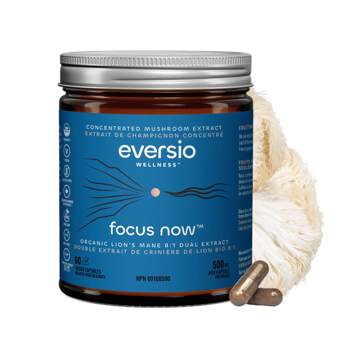 Eversio FOCUS 8:1 Lion's Mane Extract