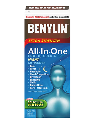 OTC Benylin Cold & Flu All-In-One Night 170ml